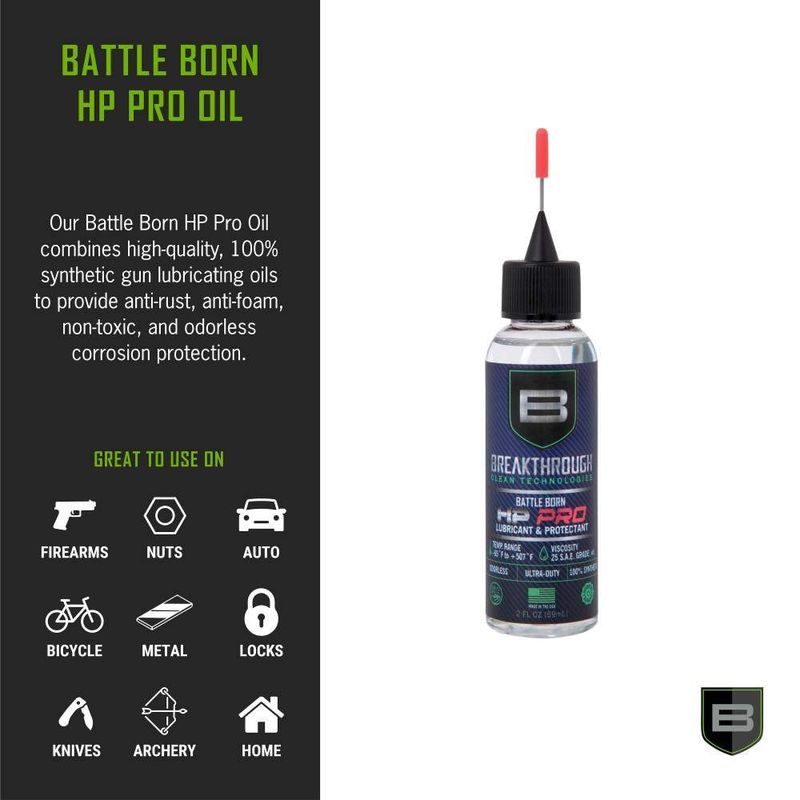 Breakthrough Battle Born HP PRO Lubricant &amp; Protection 2 oZ Bottle
