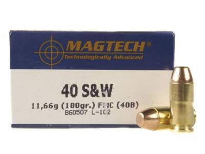 Magtech .40 S&amp;W 180g FMJ