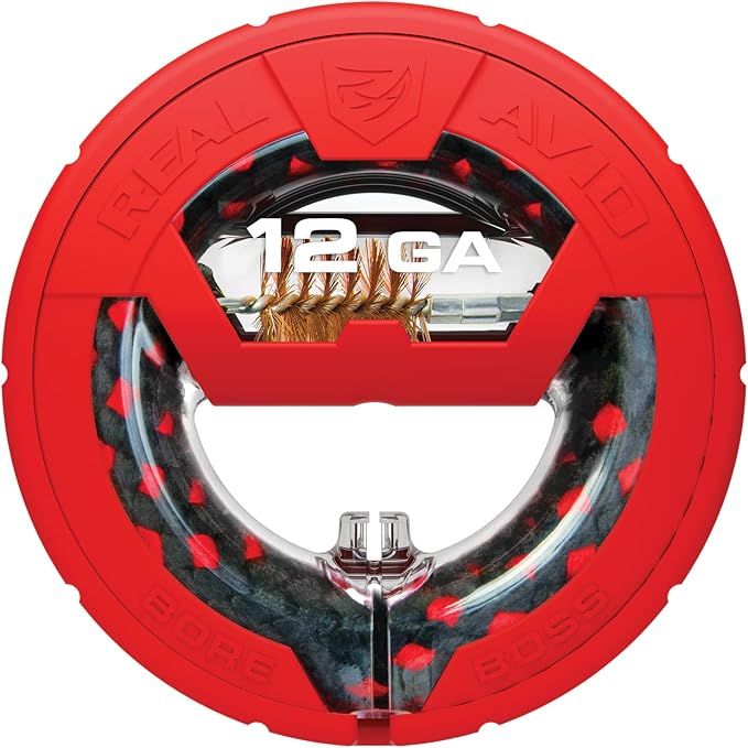 Bore Boss - 12G  Pull Through, Bore Cleaning System, Black/Red