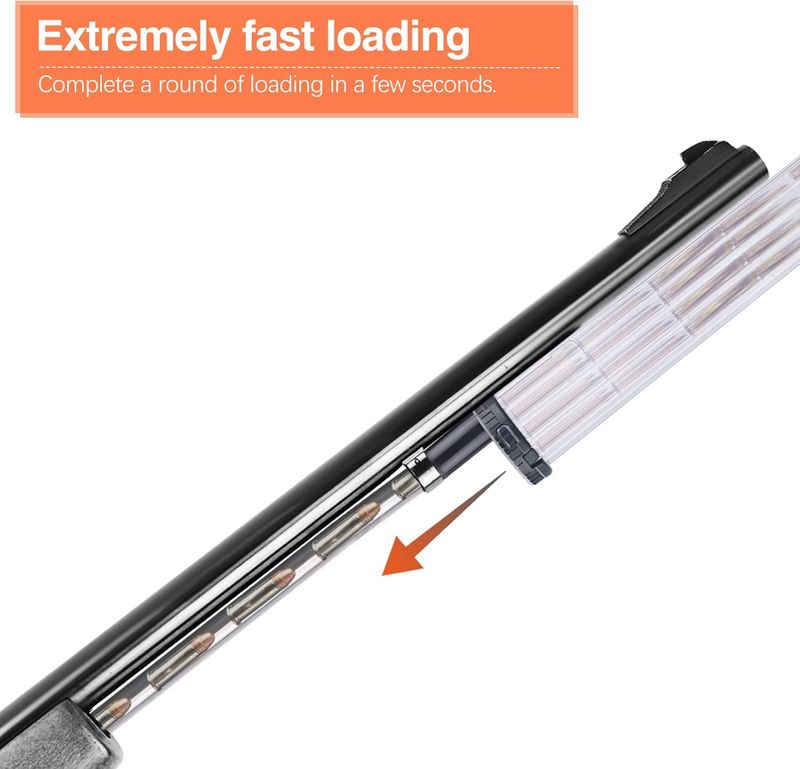 Ludex Rifle Tubular Speed Loader for .22/.17 Ammo,  Lever Action Tube Fed Rifles,