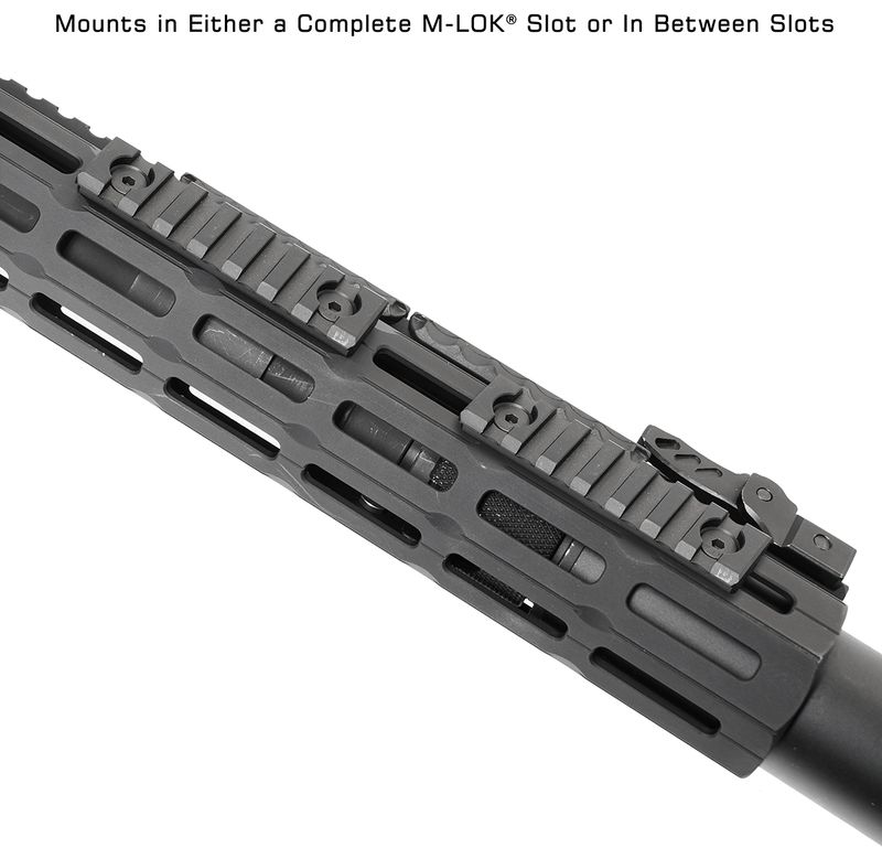 UTG PRO® M-LOK® 7-Slot Picatinny Rail Section, Black