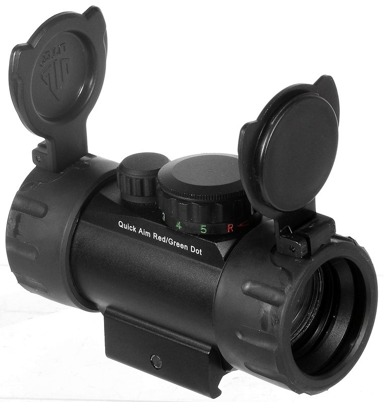 UTG® 3.8" ITA Red/Green Circle Dot Sight, w/Integral QD Mount