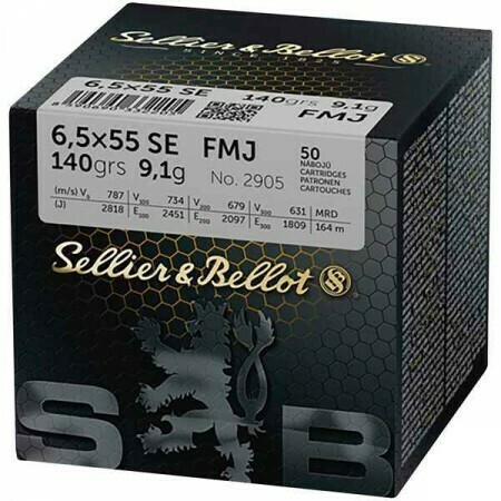 Sellier &amp; Bellot 6.5x55 SE 140g FMJ BT | Box Of 50