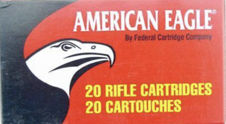 American Eagle . 223 REM, FMJ, 55 Grain - 20 Rounds Box