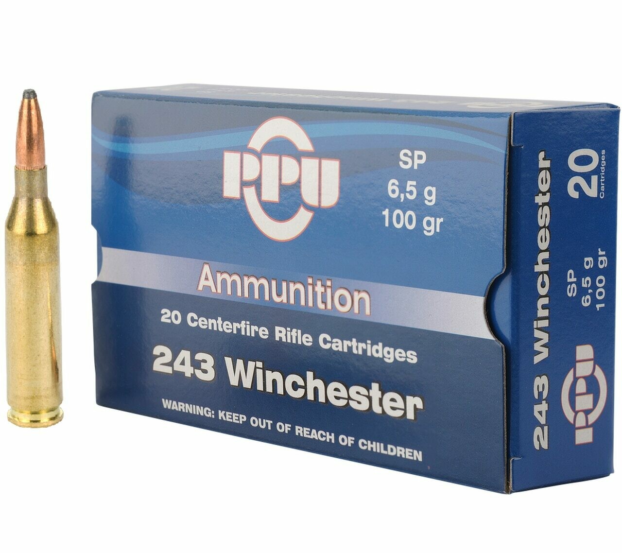 PPU .243 Winchester 100gr SP (Box of 20)