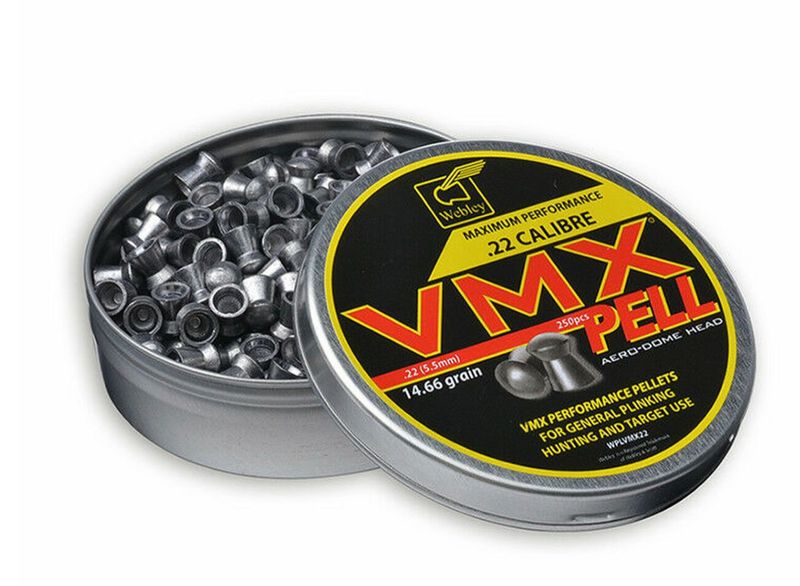 Webley VMX Pell Pellets .22 Tin of 250 Pellets
