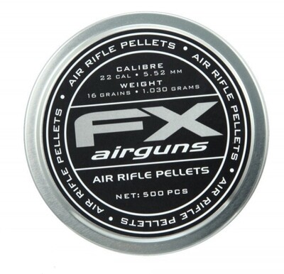 FX .22 STANDARD AIRGUN PELLETS 5.52MM 500PK