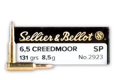 Sellier &amp; Bellot 6.5 Creedmoor SP - 131 Grain, 20 Rounds