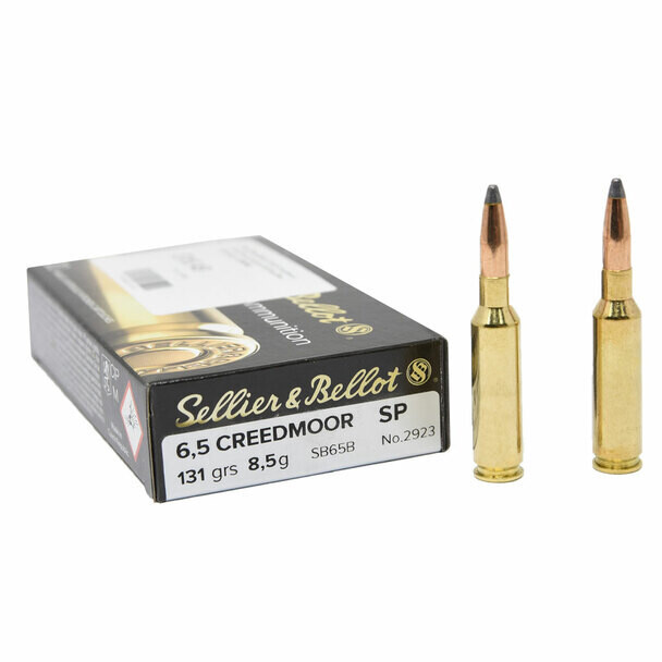 Sellier &amp; Bellot 6.5 Creedmoor SP - 131 Grain, 20 Rounds