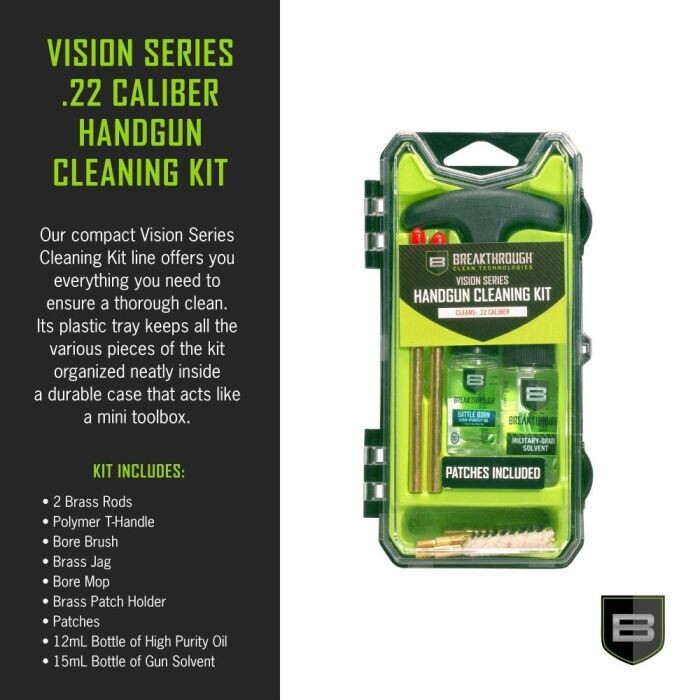 Breakthrough Clean Technologies Vision Series Pistol Cleaning Kit .22LR