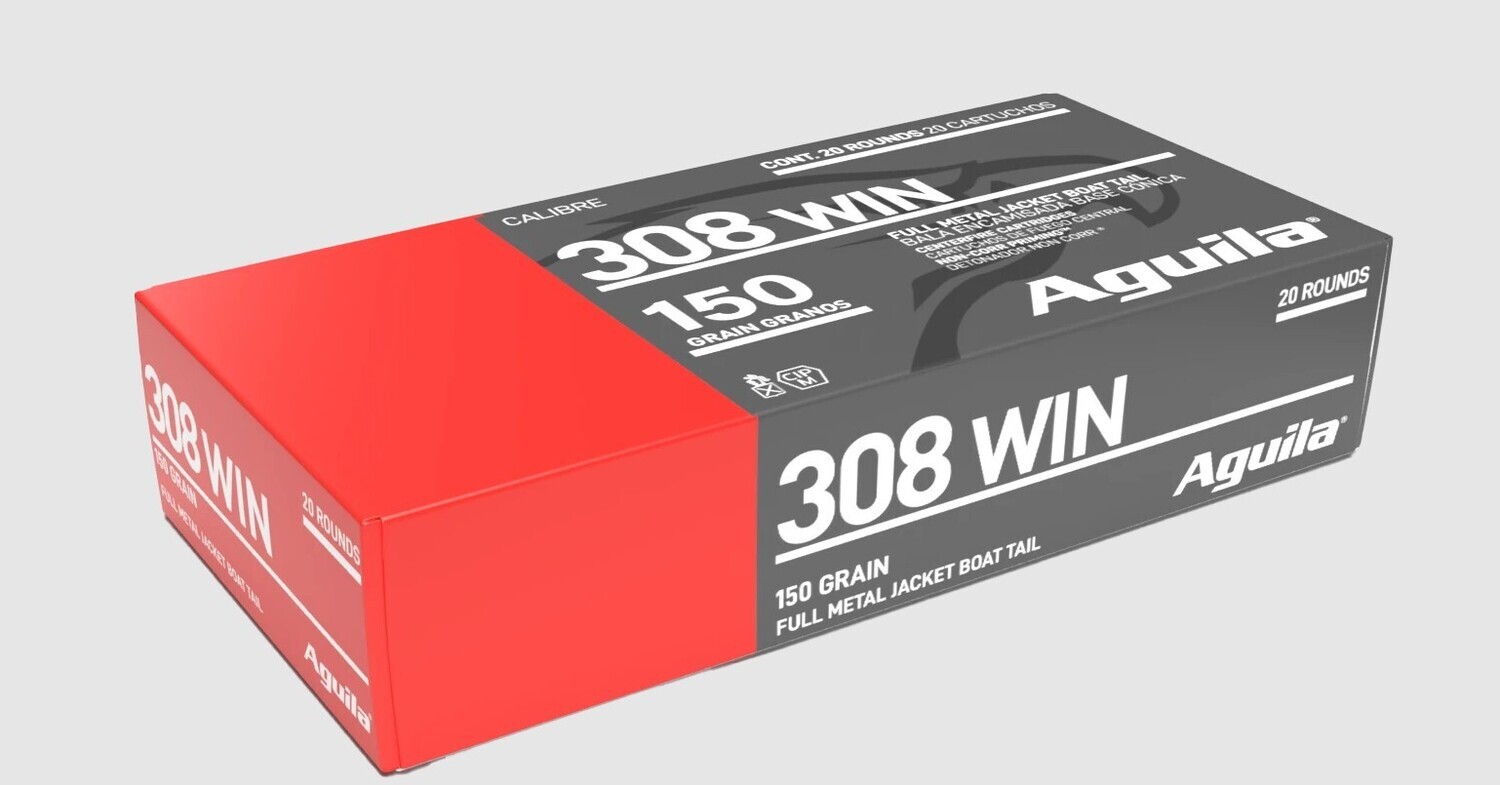 Aguila .308 - 150 Grain FMJBT -20 Rounds