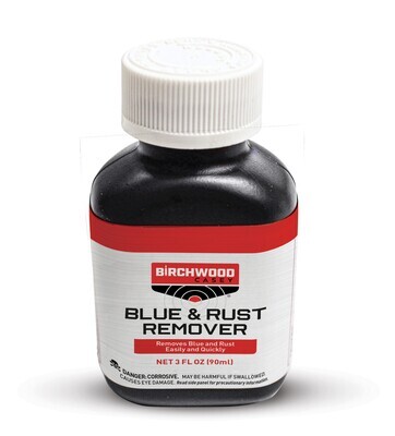 Birchwood Casey Blue &amp; Rust Remover, 3 Fl. Oz. Bottle