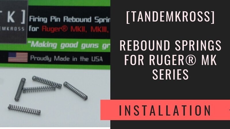 Tandemkross Rebound Springs for Ruger® Mark™ Series (5-Pack)