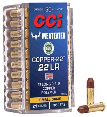 Cci Meateater HP Copper-22 .22LR
