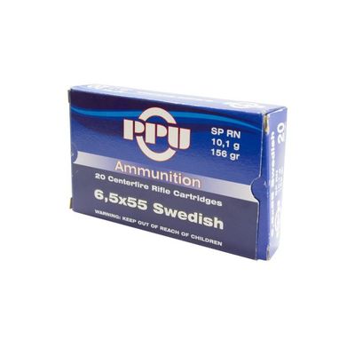 PPU 6.5x55 Swedish 156g SP RN (Box of 20)
