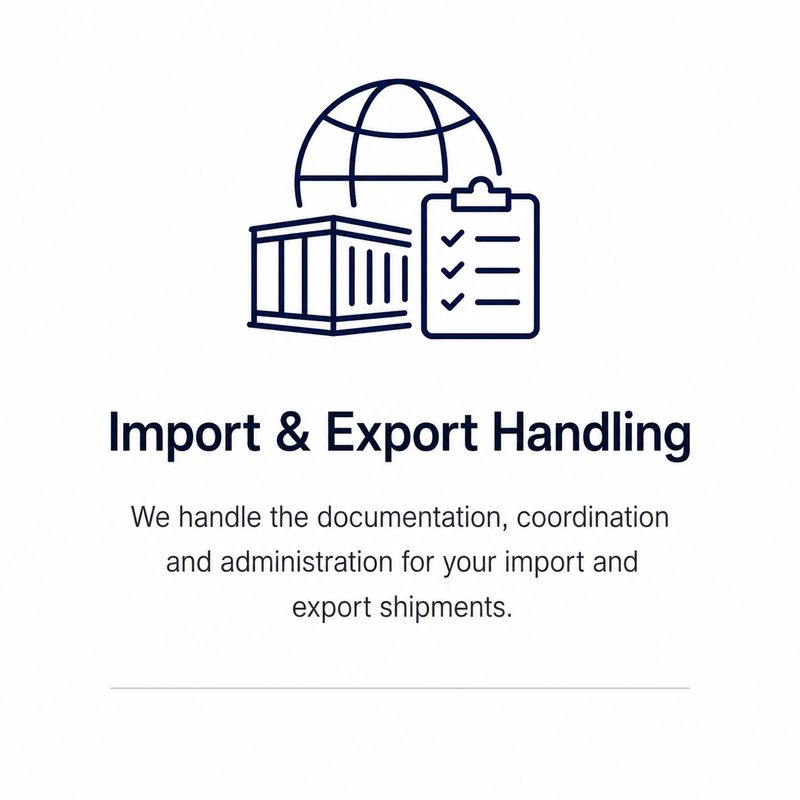 Import &amp; Export Handling Fee
