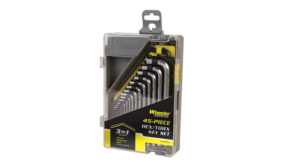 Wheeler 45-Piece SAE/Metric Hex and Torx Key Set