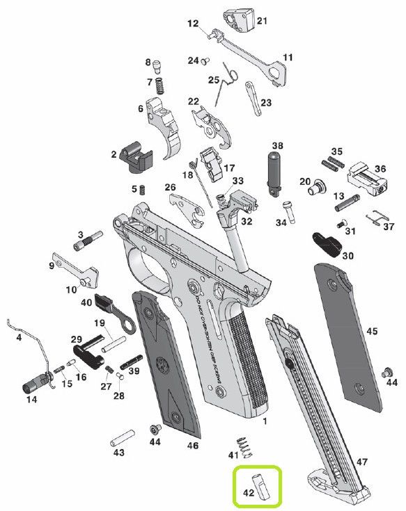 Factory Ruger Mark IV 4 Magazine Ejector Assist *22/45 FRAMES ONLY* *F8*