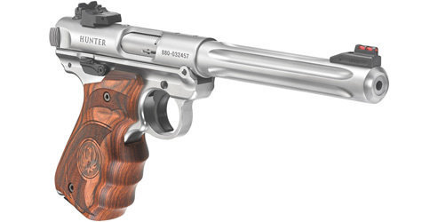 Ruger MKIV Hunter 6.88" Stainless Steel  Target grip .22LR