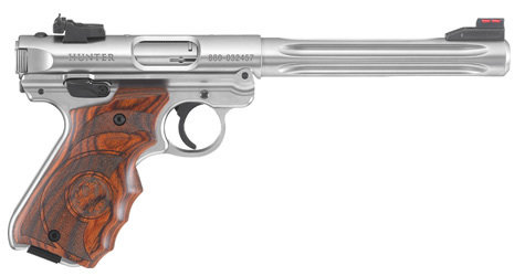 Ruger MKIV Hunter 6.88" Stainless Steel  Target grip .22LR