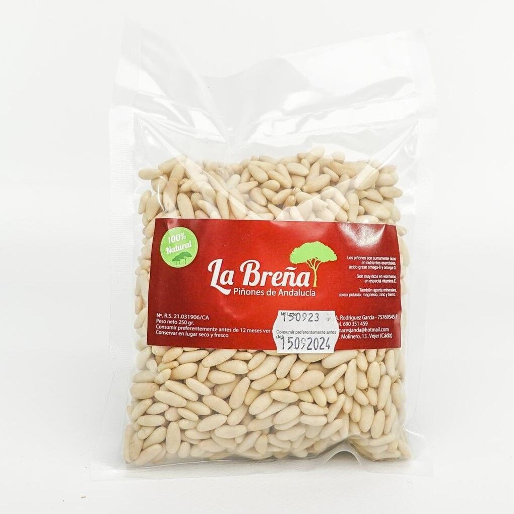 Bolsa de 250 gramos de Piñón Nacional de 1ª Calidad