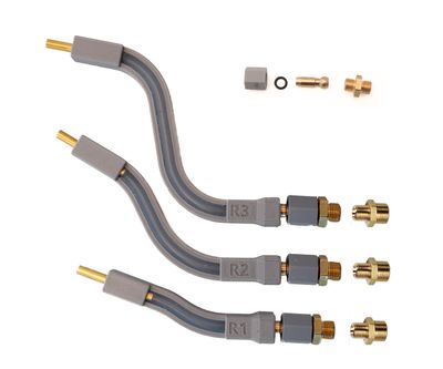 3 Kugeldüsen mit Verlängerung L&R