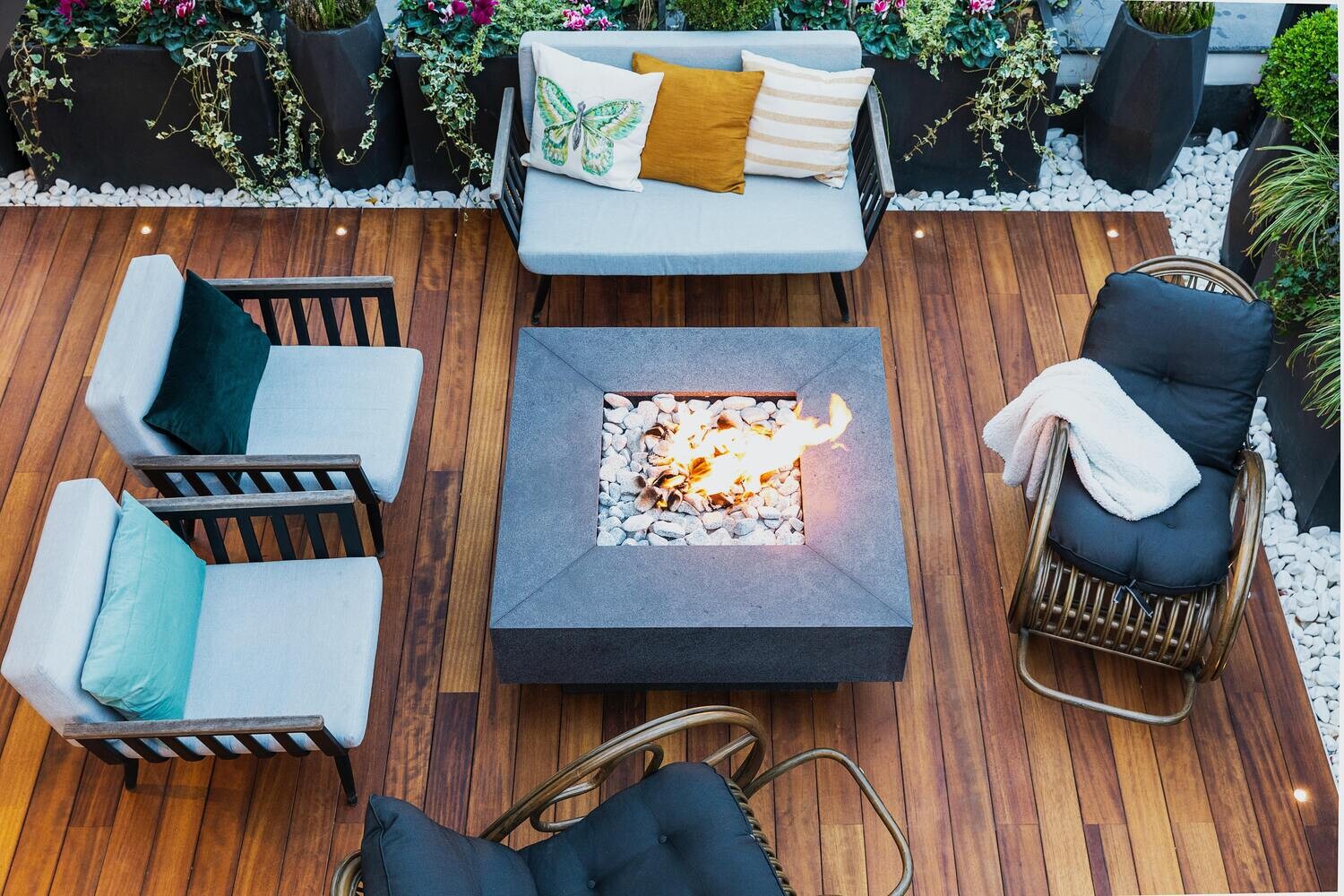 3&quot; Love Seat And Two Patio Chair Cushions
