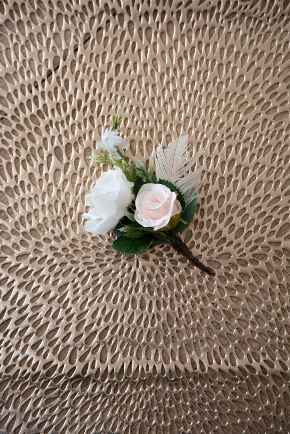 Pretty in Pink Boutonnier (Rental)