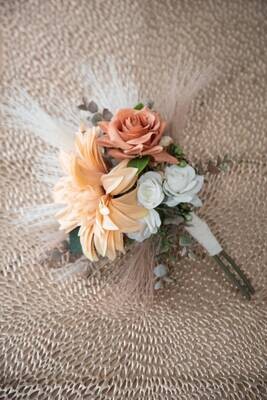 Rustic Romance Pampas Bridesmaid Bouquet (Rental)
