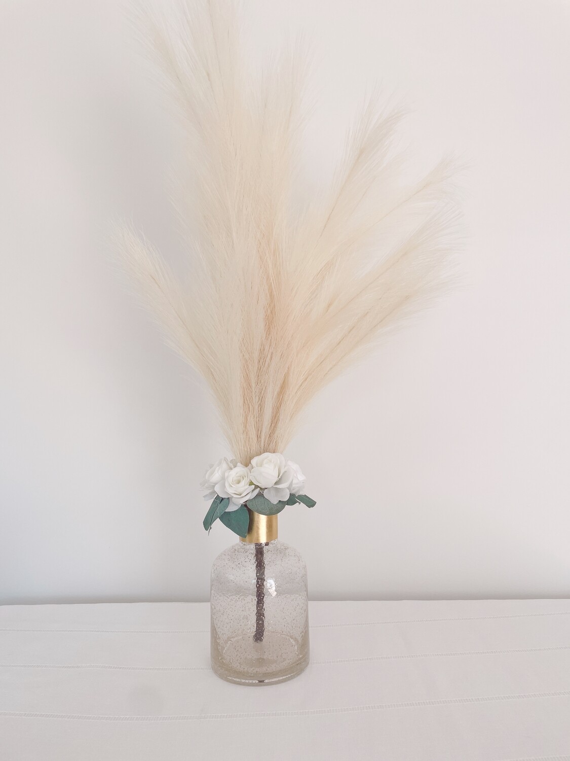 Rustic Romance Med Glass Vase Centerpiece (Rental)