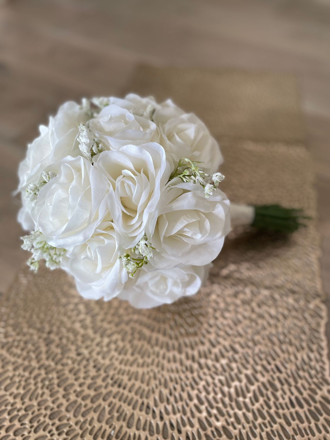Heavenly Scent Baby&#39;s Breath Bridesmaid Bouquet (Rental)