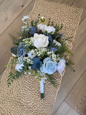 Little Touch of Blue Bridesmaid Bouquet (Rental)