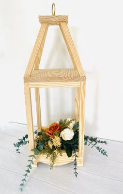 Rustic Romance Pampas Lantern (Rental)