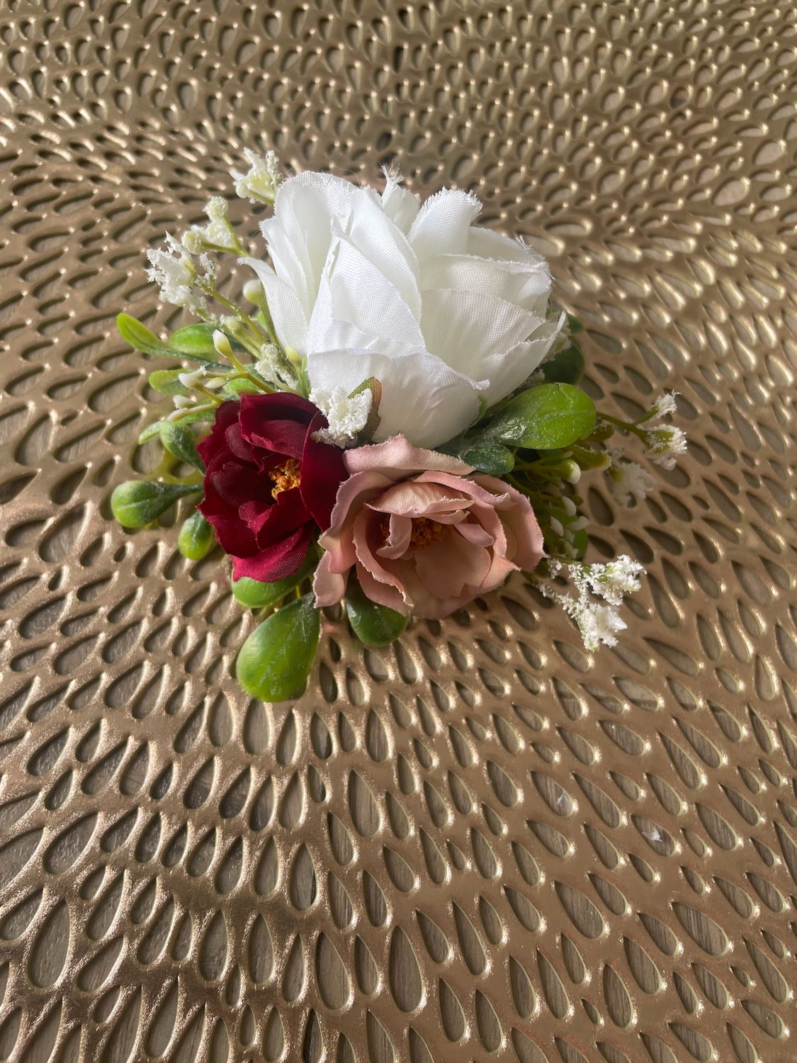 Sweet Merlot Corsage (Rental)