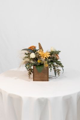 Rustic Romance Boxwood Centerpiece (Rental)
