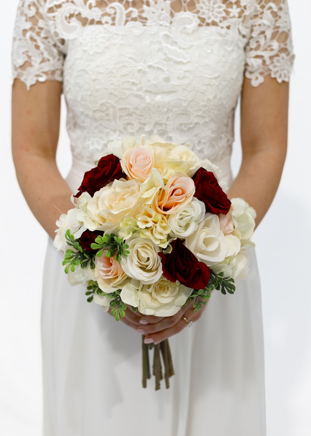 Sweet Merlot Round Bridal Bouquet (Rental - Purchase Also Available)