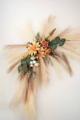 Rustic Romance Pampas Wall Swag (Rental)