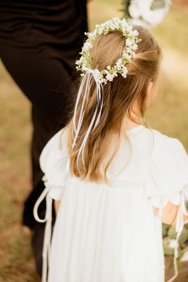 Garden Party Flower Girl Headpiece Crown (Rental)
