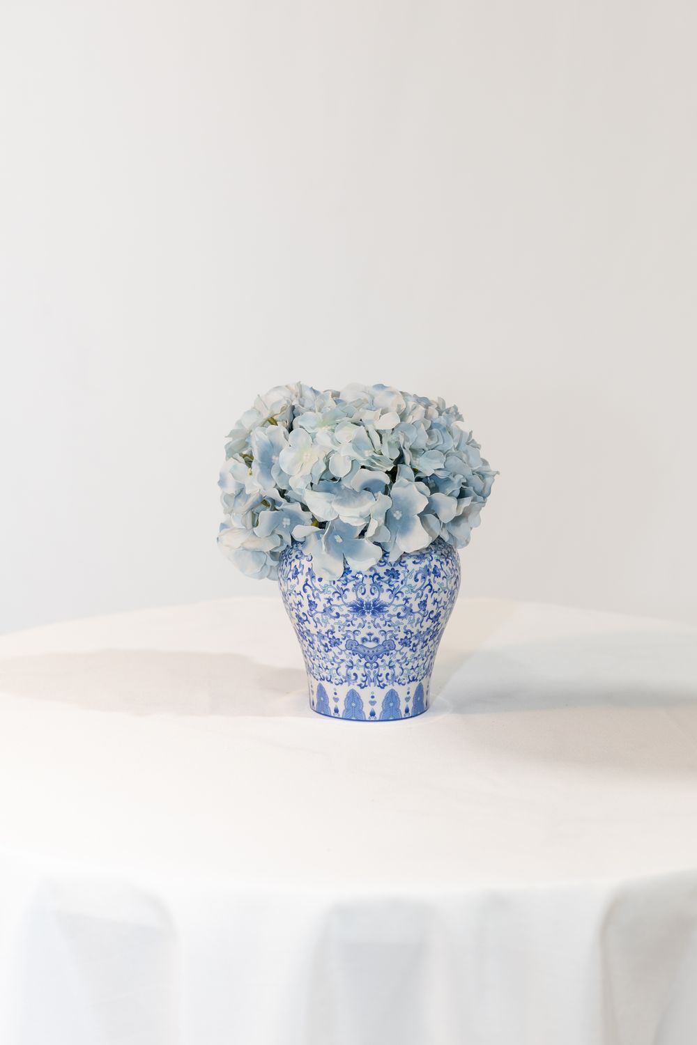 Little Touch of Blue Small Printed Blue Vase (Rental)