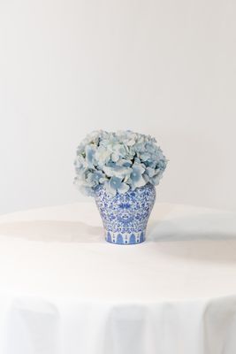 Little Touch of Blue Small Printed Blue Vase (Rental)