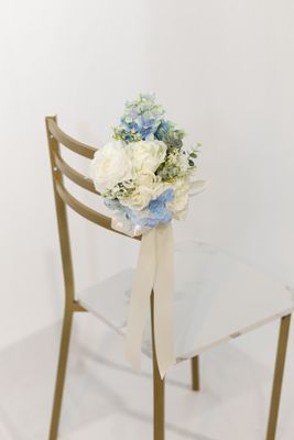 Little Touch of Blue Aisle Marker (Rental)