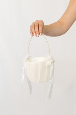 Field of Dreams Pearl Flower Girl Basket (Rental)
