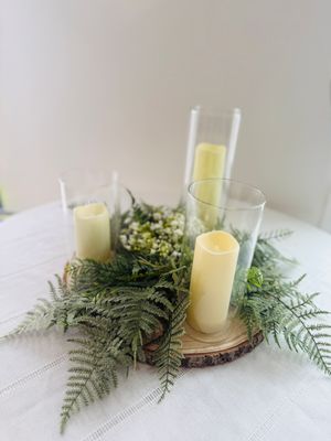 Rustic Romance Pampas Greenery Centerpiece (Rental)