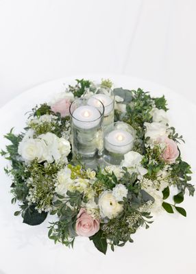 Pretty in Pink Large Round Centerpiece (Rental)