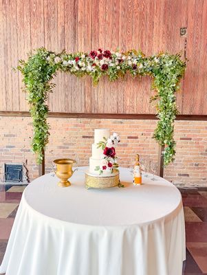 Everlasting Whispers Wooden Backdrop (Rental)