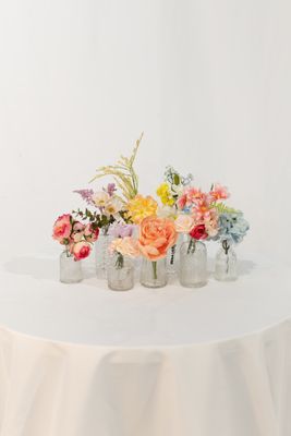 Garden Party Mini Glass Vase (Set of 3 Rental)
