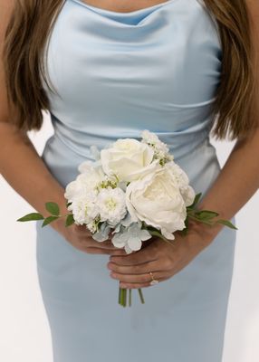 Little Touch of Blue Junior Bridesmaid Bouquet (Rental)