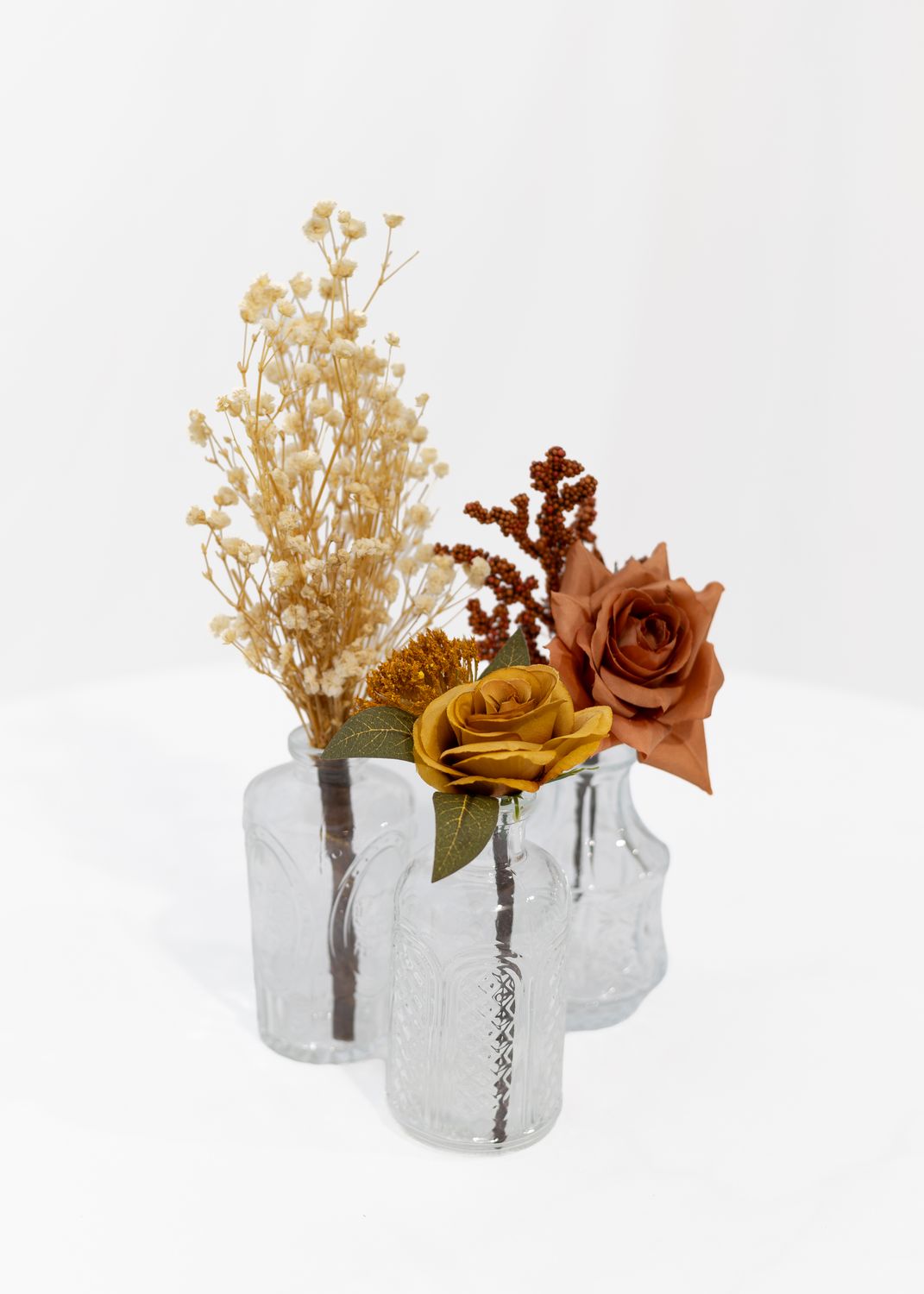 Rustic Romance Mini Vase (Set of 3 Rental)