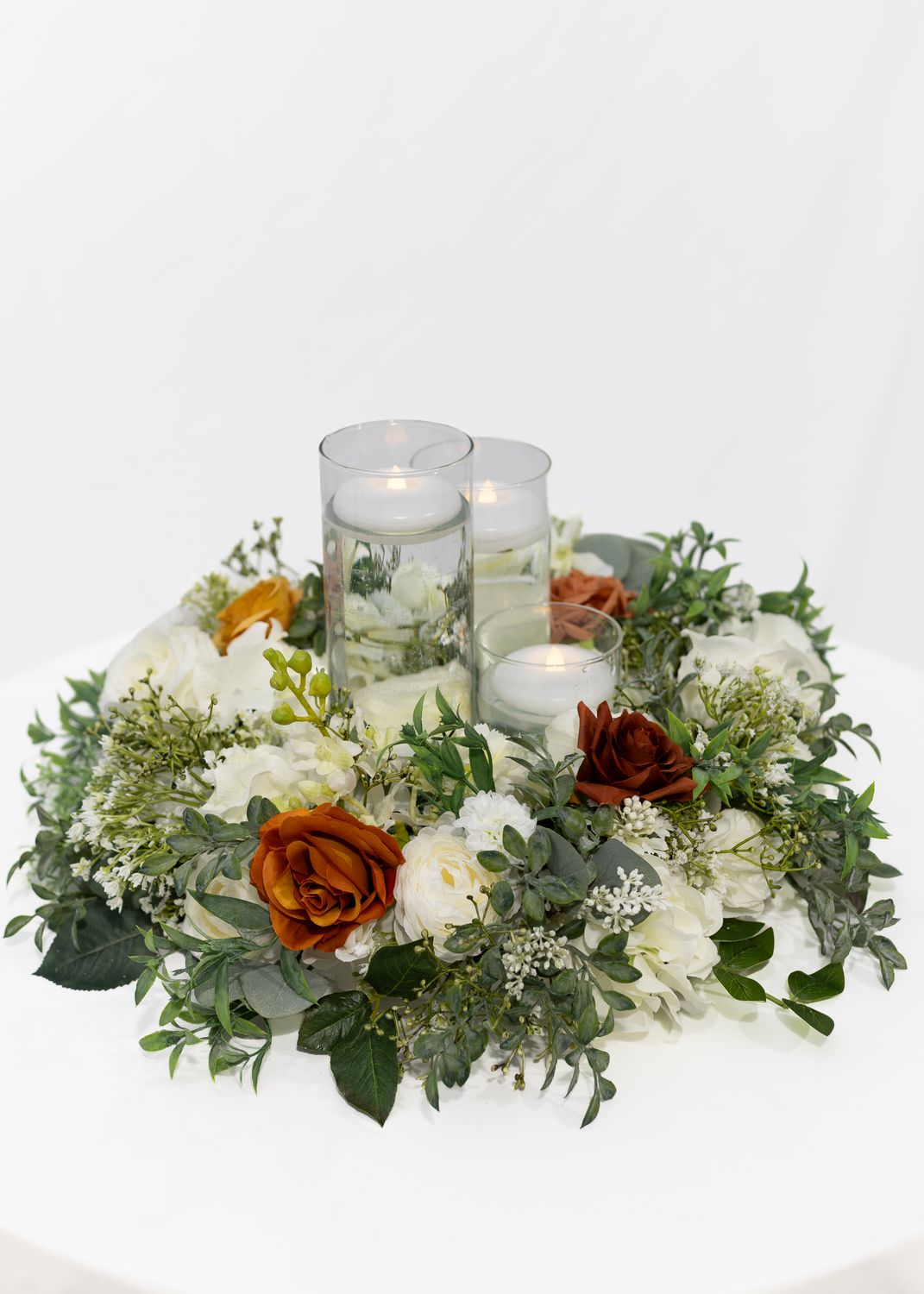Rustic Romance Large Round Centerpiece (Rental)