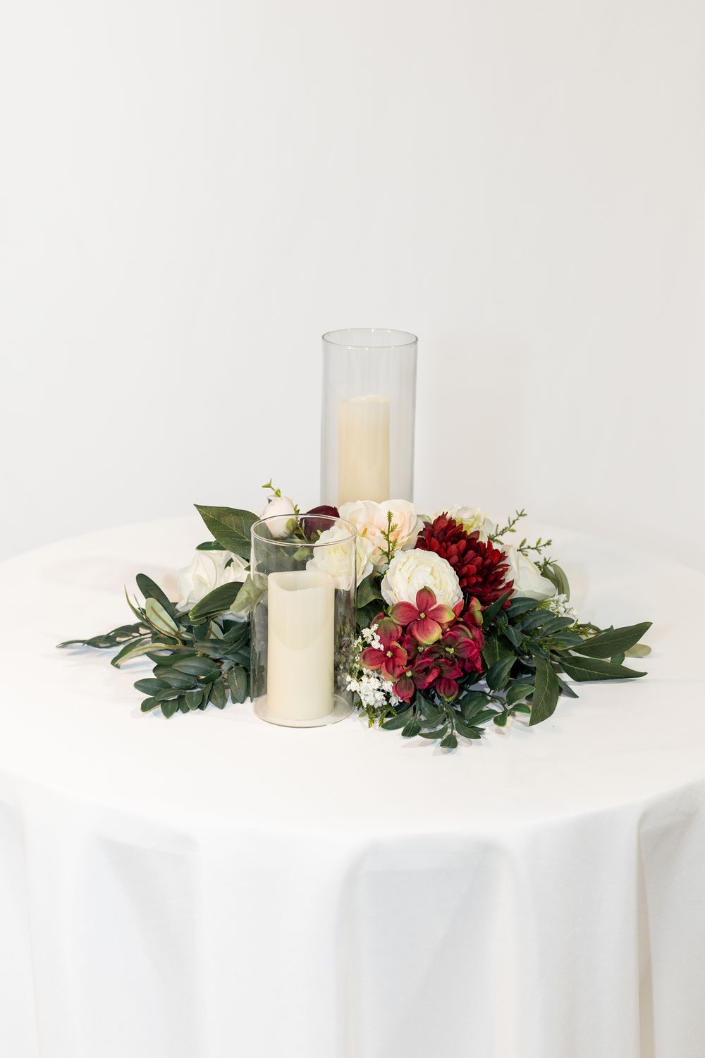 Sweet Merlot Flat Floral Centerpiece (Rental)